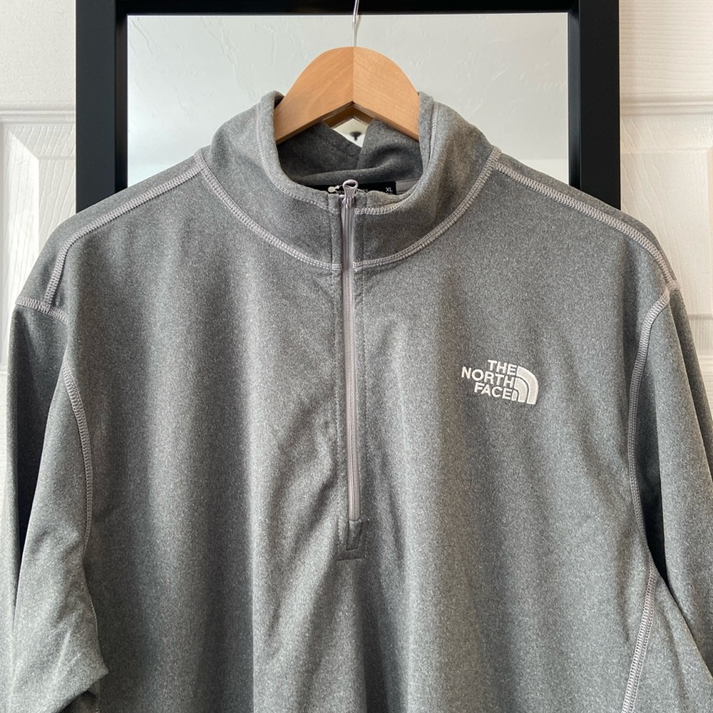 Men's The North Face TNF Tech 1/4 Zip Fleece Light Pullover Sweatshirt Sz Large